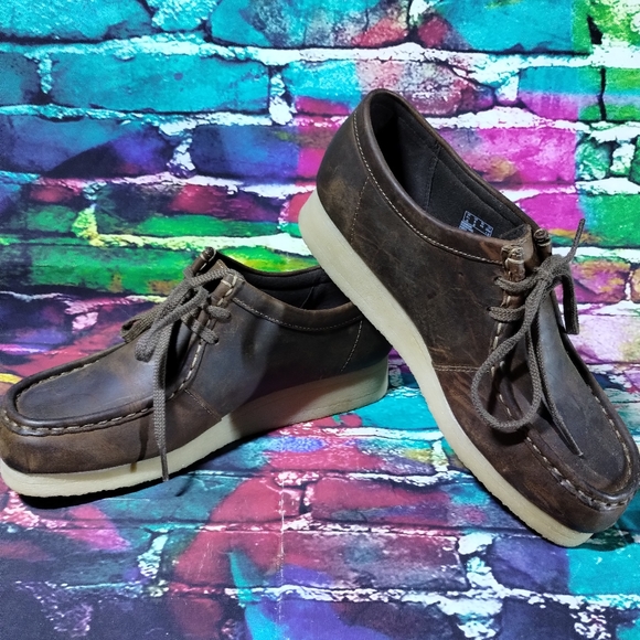 Clarks Collection Padmora Brown Leather Wallabees Shoes Women's 9 US 40 EU - Picture 6 of 14